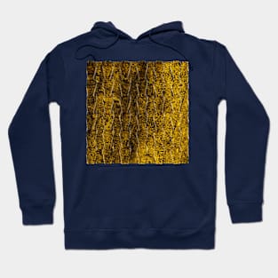 Geometric Pattern Texture Yellow Gold Hoodie